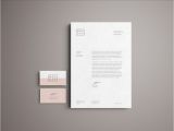 Business Card and Letterhead Mockup Advanced Clean Branding Stationery Mockup Business Card and