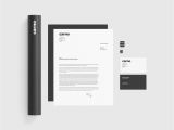 Business Card and Letterhead Mockup Black and White Stationery Mockup Mockup World Hq