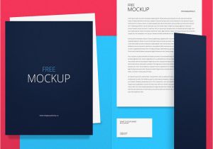 Business Card and Letterhead Mockup Corporate Identity Branding Stationery Mockup Template Psd