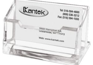 Business Card Holder for Desk Kantek Acrylic Business Card Holder 2 X 2 3 8 X 4 1 4 Clear Item 783037