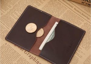 Business Card Holder for Men Classic Vertical New Genuine Leather Business Cards Case 2