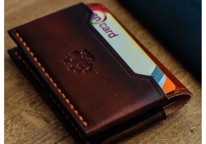 Business Card Holder for Men Leather Card Holder Business Card Case Mens Leather Wallet