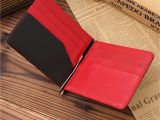 Business Card Holder for Women Jinbaolai Genuine Leather Simple Male Black Money Clip with Credit Card Slots Bits Fashion Famous Brand Wallet Purse for Men