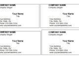 Business Card Layout Template Word Blank Business Card Template 39 Business Card