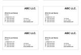 Business Card Layout Template Word Business Card Templates for Word