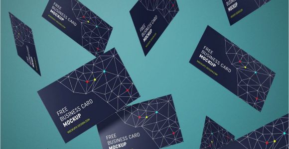 Business Card Mockup Free Psd Free Floating Business Cards Mockup Psd Cards Postcards