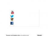 Business Card Template with social Media Icons Business Card Template with social Media Icons 2