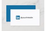 Business Card with social Media Linkedin social Media Modern Trendy Marketing Calling Card