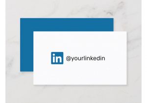 Business Card with social Media Linkedin social Media Modern Trendy Marketing Calling Card