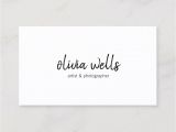Business Card with social Media Simple White Handwritten social Media Icons Business Card