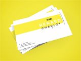 Business Card Yellow and Black Vector Renard Charlot Business Card Business Card Inspiration