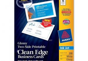 Business Cards Avery Template Clean Edge Business Card Avery Dennison 8859 72782 Avery Paper