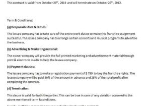 Business Contract Agreement Template Business Contract Template Contract Agreements formats