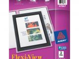Business Folders with Business Card Slot Avery Flexi View 2 Pocket Folders Black Pack Of 2 Office Depot