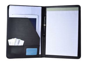 Business Folders with Business Card Slot Multifunctional Business Portfolio Padfolio Folder Document
