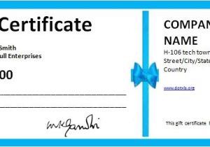 Business Gift Certificate Template 7 Free Gift Certificates Certificate Templates