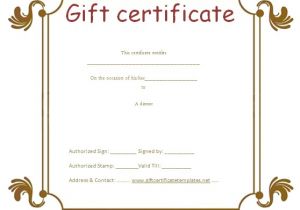 Business Gift Certificate Template Business Gift Certificate Templates Gift Certificates