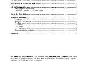 Business.gov.au Business Plan Template Businessgovau Business Plan Template Business Plan
