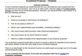 Business Investor Proposal Template 18 Investment Proposal Samples Sample Templates