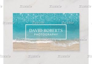 Business News for Card Factory Beach theme Photography Modern Photographer Business Card