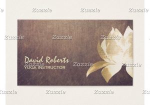 Business News for Card Factory Yoga Instructor Vintage Gold Lotus Flower Business Card