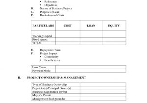 Business Plan for Bank Loan Template 7 Best Images Of Small Business Loan Proposal Template