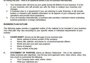 Business Plan Pdf Template 9 Sample Sba Business Plan Templates Sample Templates