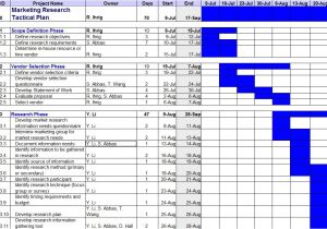 Business Plan Template Excel Business Marketing Research Plan Template