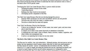 Business Plan Template for Child Care Center Business Plan for Child Care Center Templates Resume