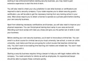 Business Plan Template for Security Company Four Superior Tips for Security Business Plan