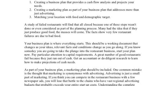 Business Plan Template for Startup Restaurant Startup Restaurant Business Plan