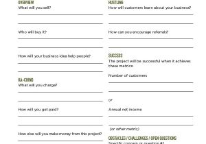 Business Plan Template Free Pdf Basic Business Plan Template for Students