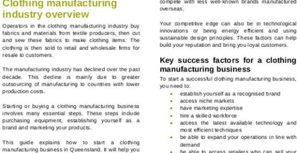 Business Plan Template Manufacturing Manufacturing Business Plan Templates 13 Free Word Pdf