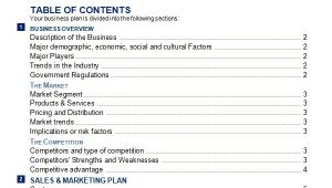 Business Plan Template Word Free 30 Sample Business Plans and Templates Sample Templates