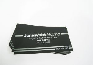 Business Quotes for Visiting Card Business Cards Printed for Jonesy S Bricklaying Thank You