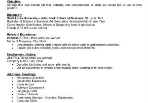 Business Student Resume 20 Basic Business Resume Templates Pdf Doc Free