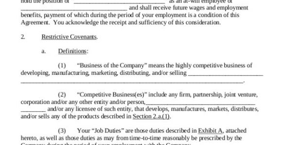 Business Templates Noncompete Agreement Employee Non Compete Agreement 10 Free Word Pdf