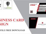 Business Visiting Card Design .cdr File Professional Business Card In Coreldraw Tutorial by Future
