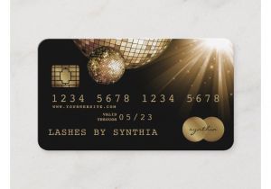 Business What is Debit Card Credit Card Styled Black Gold Disco Ball Zazzle Com In
