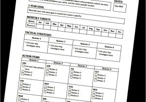 Businesses Plan Templates Actionable Business Plan Template Dothethings