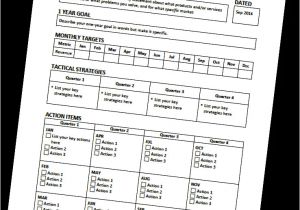 Bussiness Plan Templates Actionable Business Plan Template