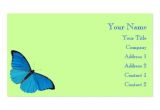 Butterfly Business Card Template butterflies Business Card Templates Bizcardstudio