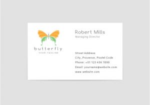 Butterfly Business Card Template butterfly Logo Business Card Template the Design Love