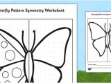 Butterfly Key Template butterfly Pattern Symmetry Worksheet Activity