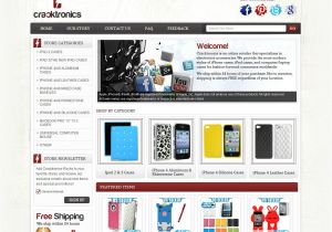 Buy Ebay Store Template Ebay Store Design for Cracktronics Cellular Accessories