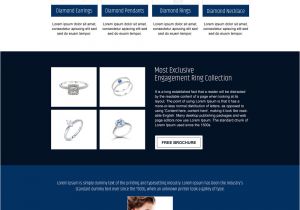 Buy Landing Page Templates Res Jewelry Landing Page Design 001 Jewelry Responsive