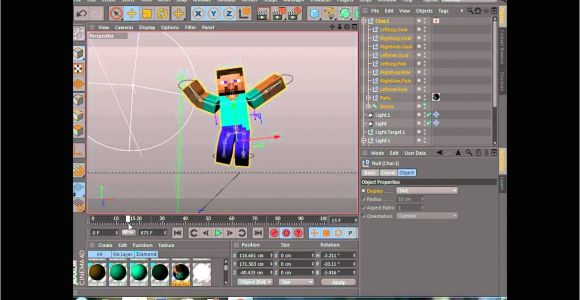 C4d Character Template Minecraft C4d Character Template Youtube