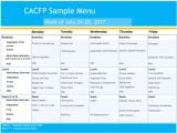 Cacfp Menu Template Cacfp Menus Ccfp Roundtable Conference
