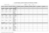 Cacfp Menu Template Cycle Menu Template Cacfp Weekly Menu Planning Doc