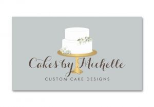 Cake Business Cards Templates Free 8 Best Business Cards for Cake Decorating and Bakery